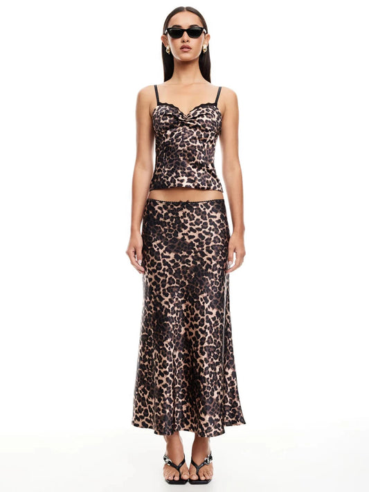 Lioness Skirts Enigmatic Maxi Skirt - Leopard