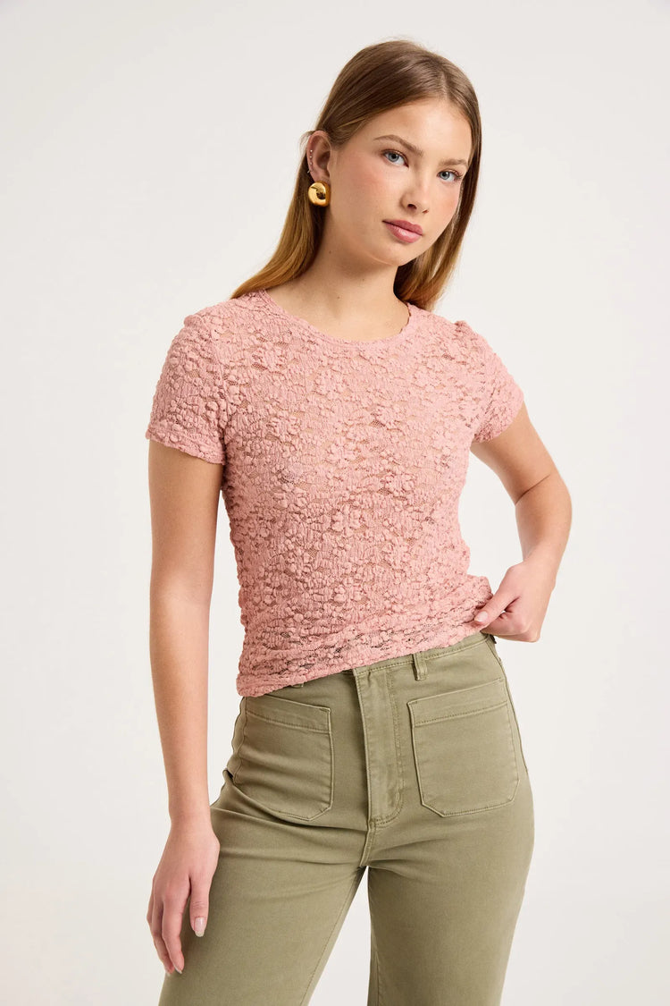 ROLLAS JEANS Shirts & Tops Fia Lace Tee