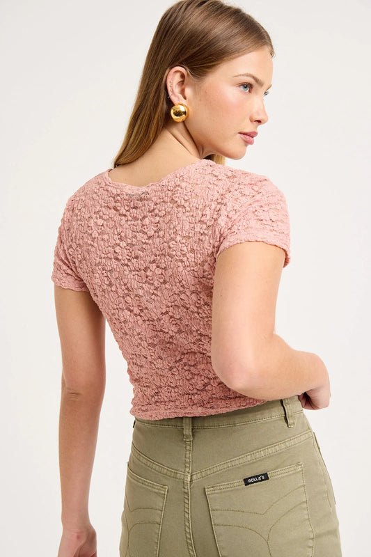ROLLAS JEANS Shirts & Tops Fia Lace Tee