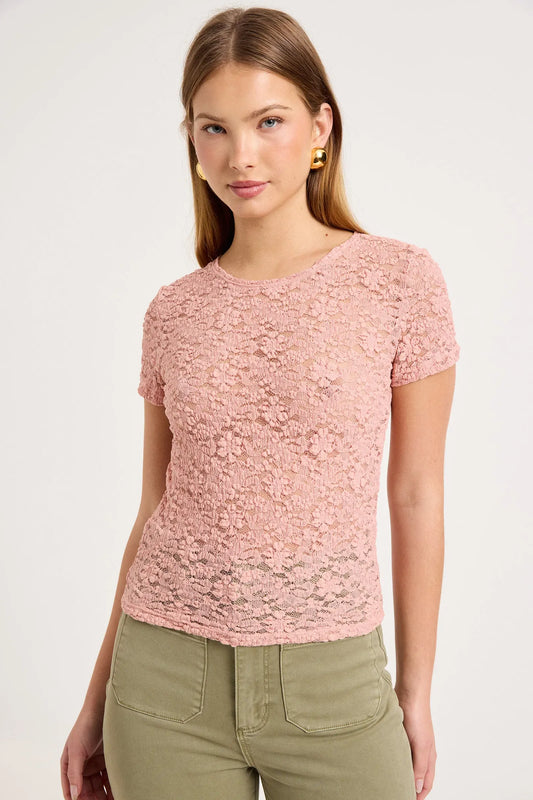 ROLLAS JEANS Shirts & Tops Fia Lace Tee