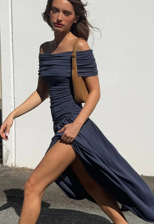 Lioness Dresses Field Of Dreams Maxi - Navy