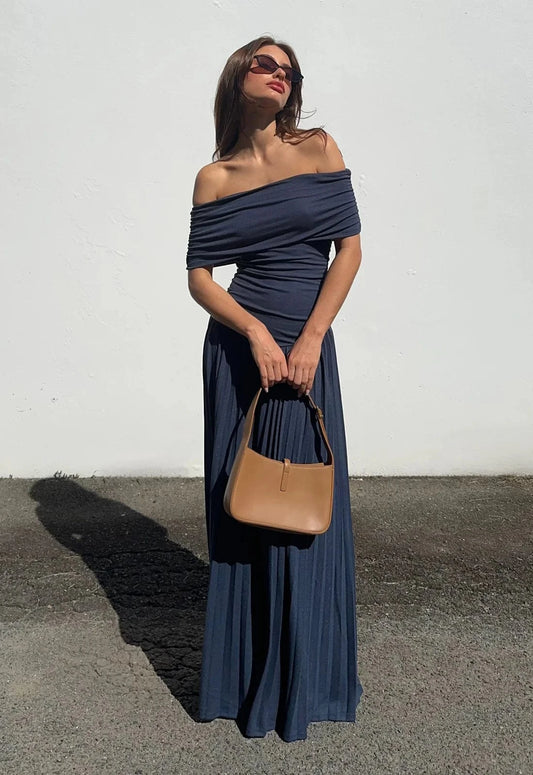 Lioness Dresses Field Of Dreams Maxi - Navy