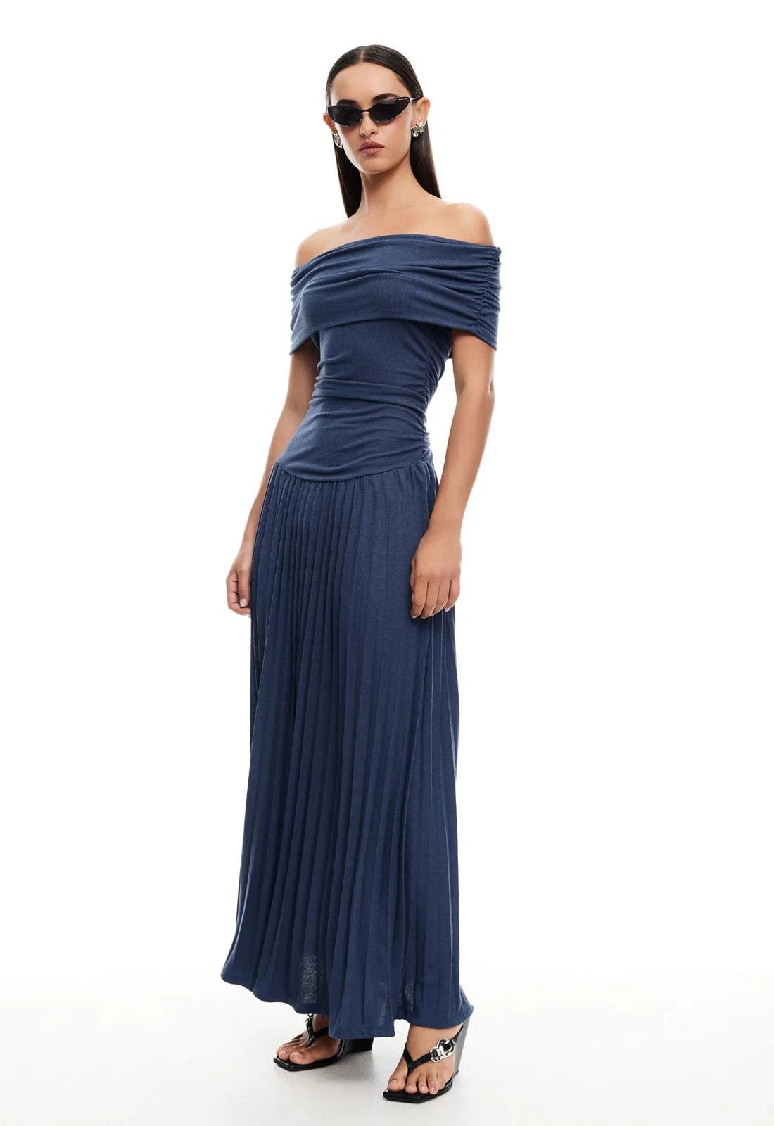Lioness Dresses Field Of Dreams Maxi - Navy