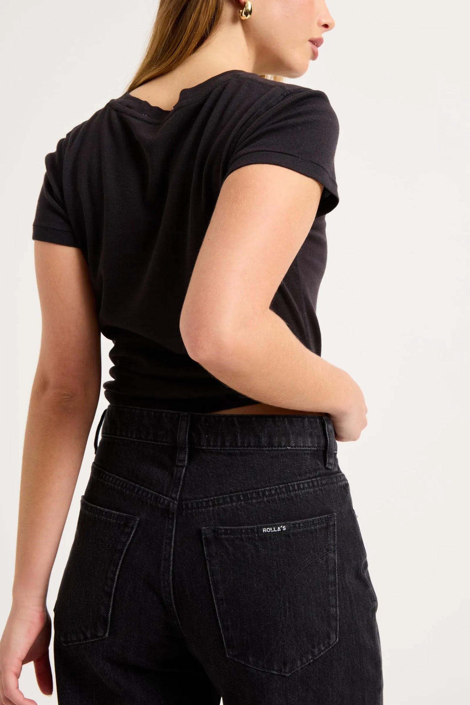 ROLLAS JEANS Jeans black Frankie Loose Jeans - Mercer Black