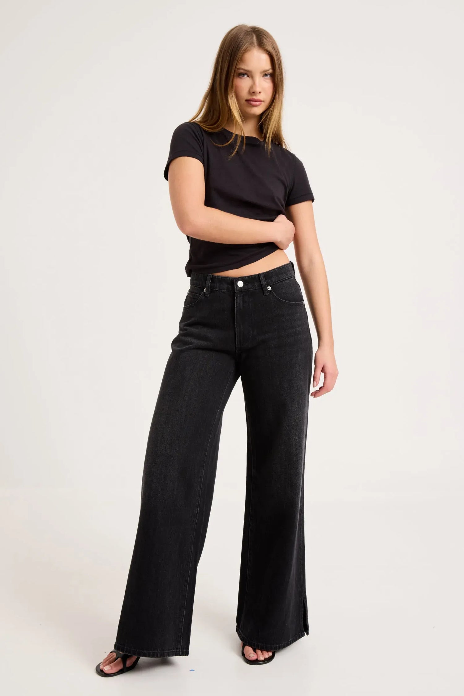 ROLLAS JEANS Jeans black Frankie Loose Jeans - Mercer Black