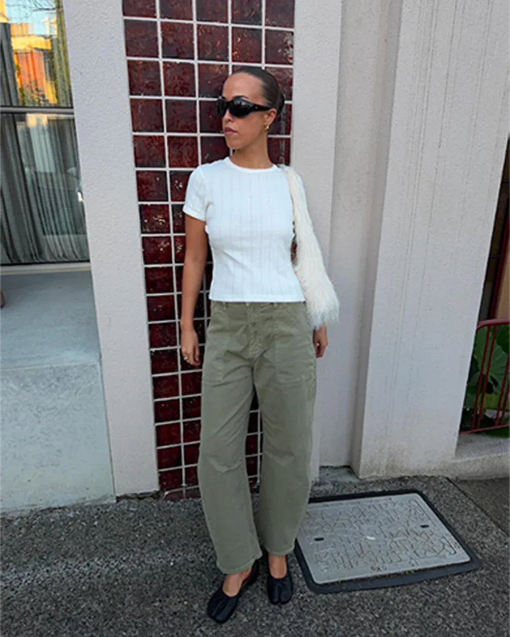 ROLLAS JEANS Jeans GIgi Barrel Trade Pants - Summer Olive