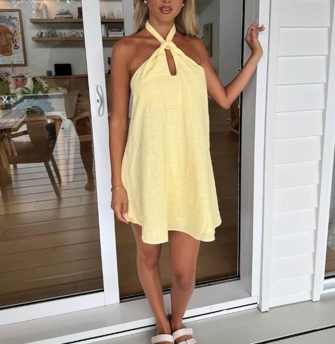 Indikah mini dress Gillian Mini - Yellow