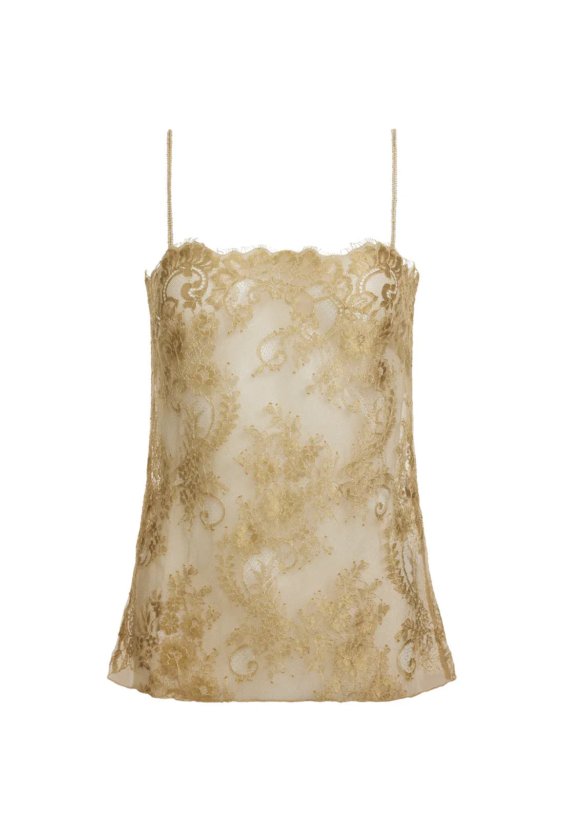 Lioness lace top Golden Hour Cami - Gold