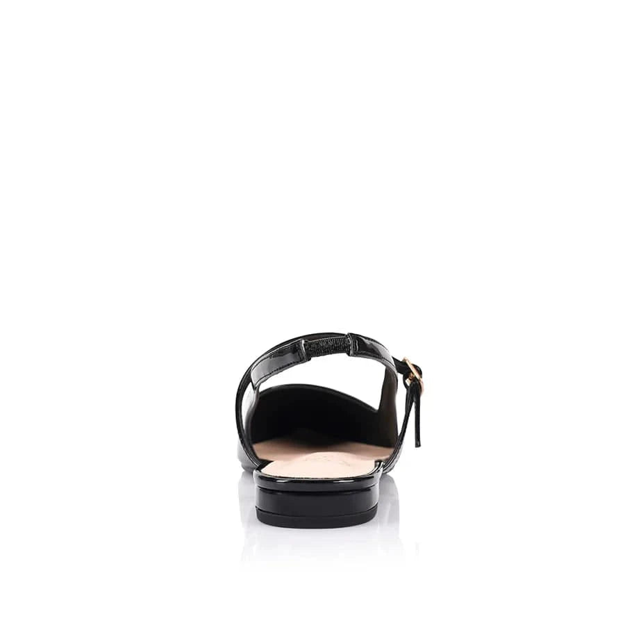 VERALI SHOES black flats Hiatus Sling Back Flats - Black Patent