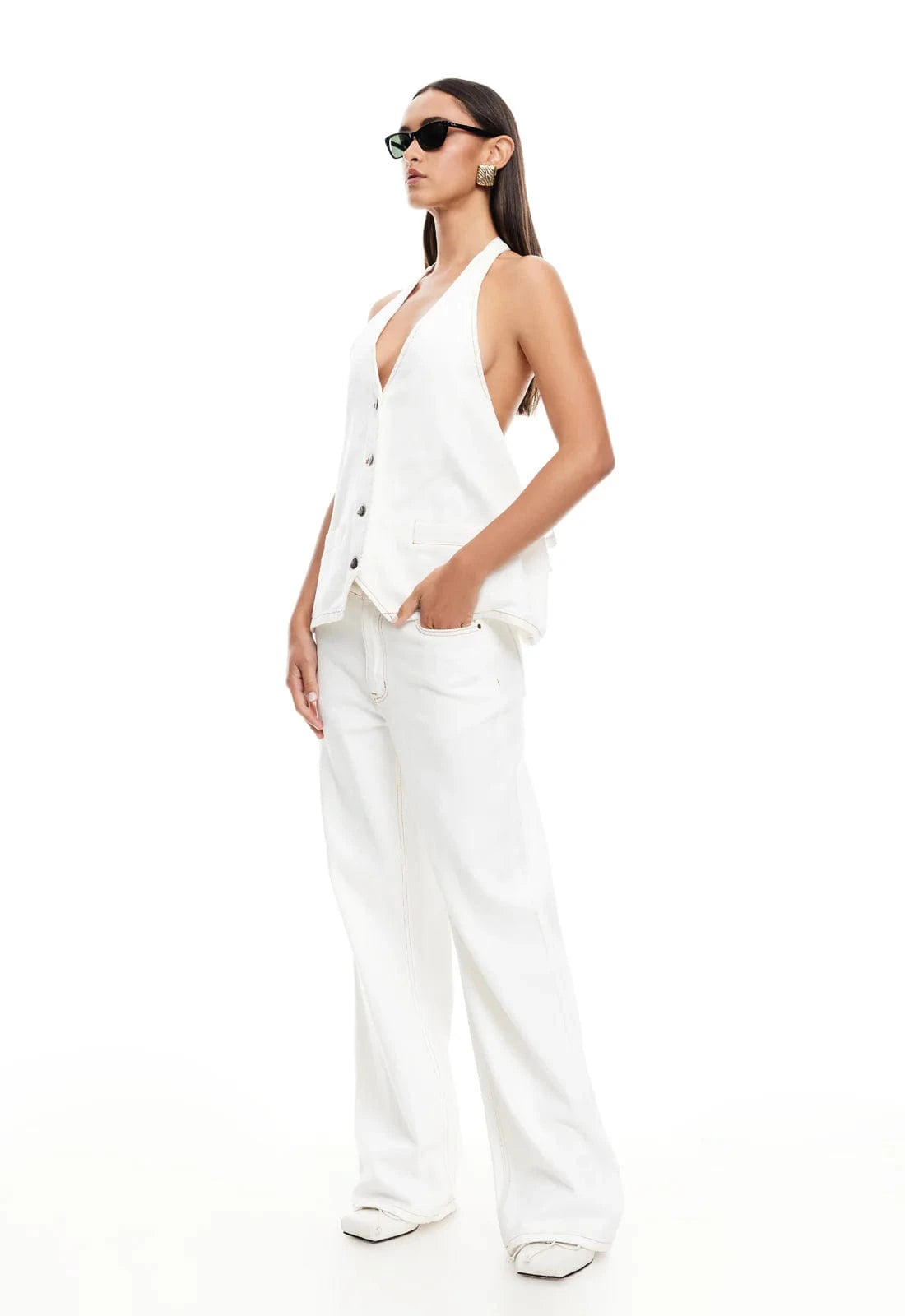 Lioness Shirts & Tops Hills Halter - Porcelain