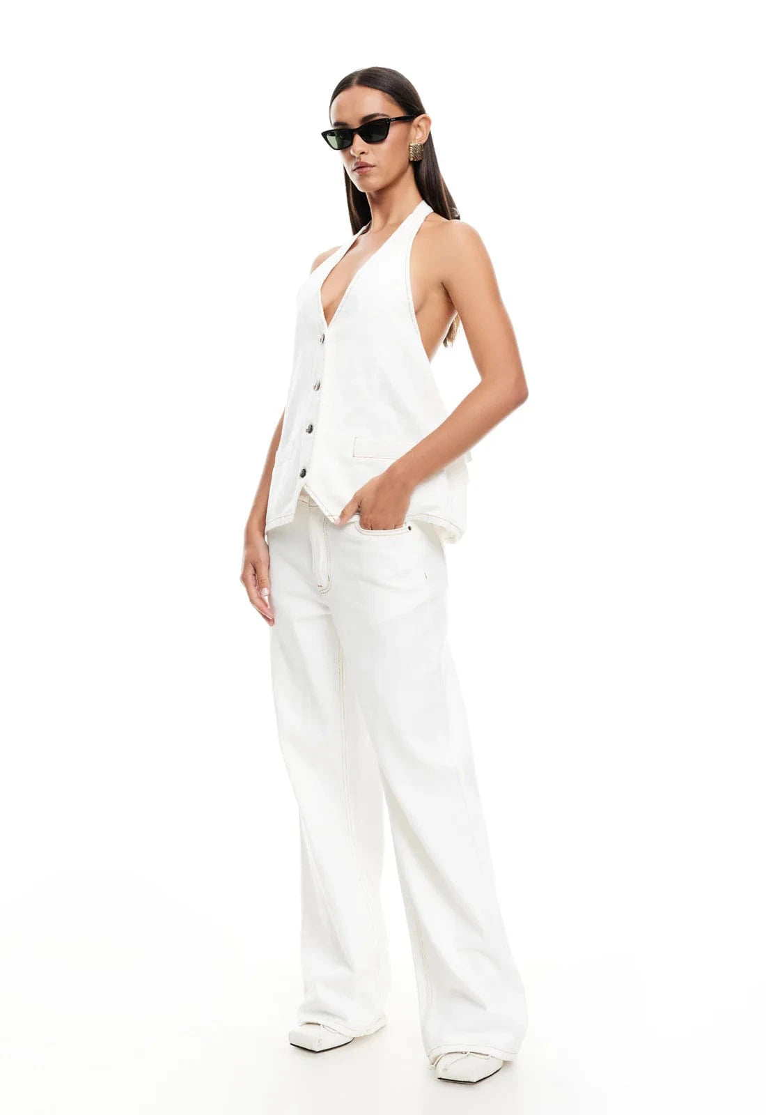 Lioness Shirts & Tops Hills Halter - Porcelain