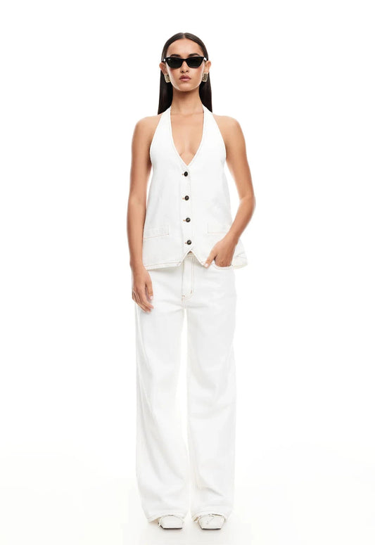 Lioness Shirts & Tops Hills Halter - Porcelain