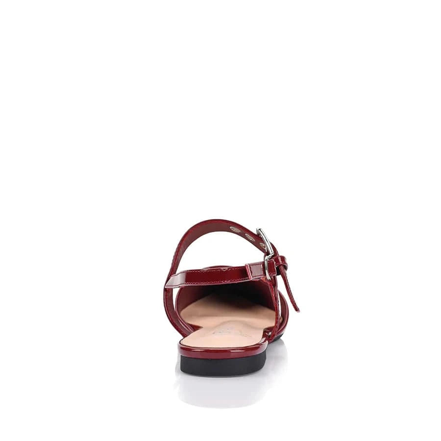VERALI flat shoes Idaho Slingback Flats - Wine Patent