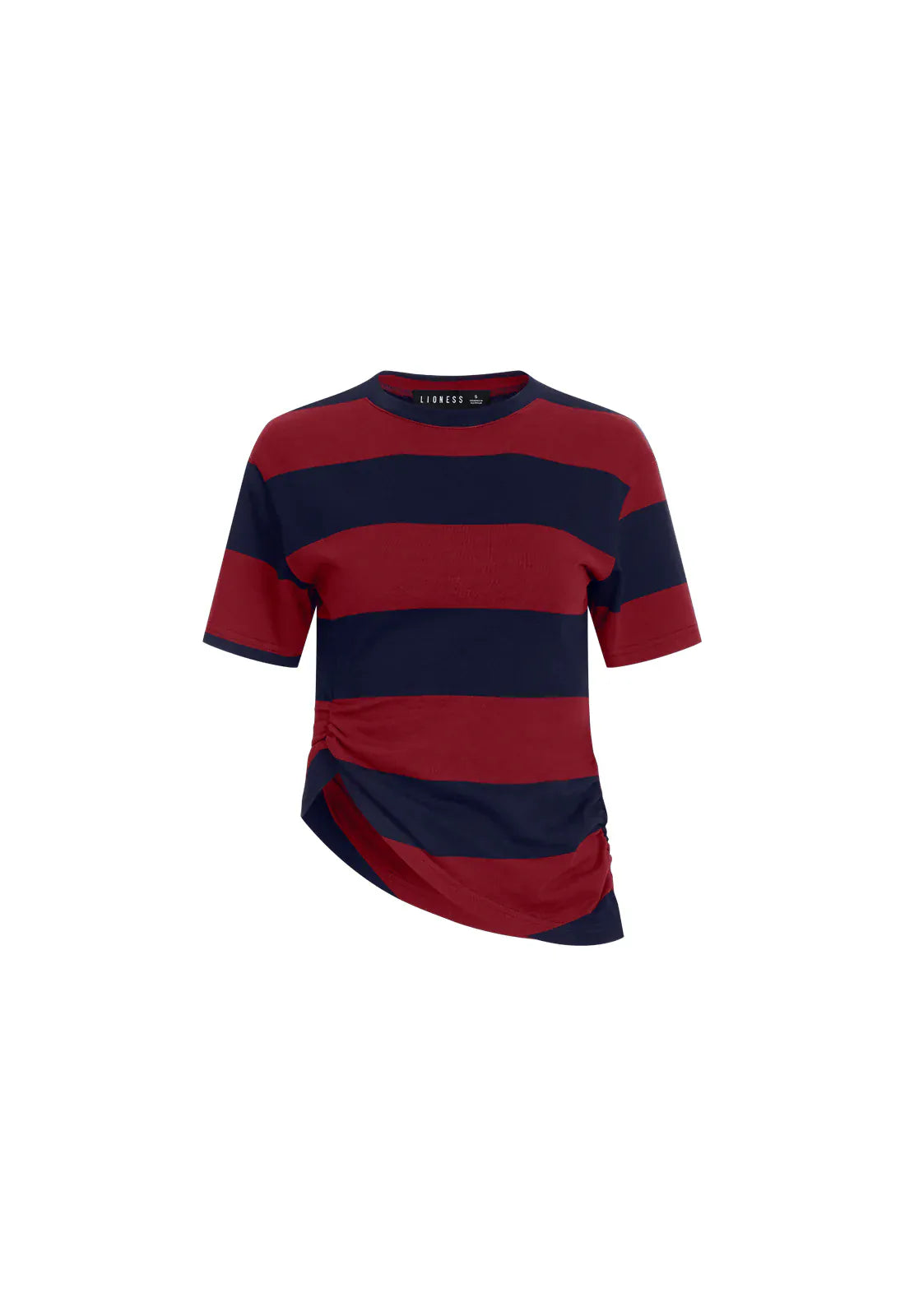 Lioness tee In Transit Tee - Burgundy Stripe