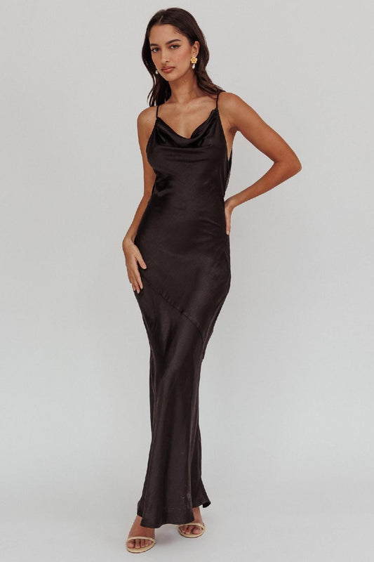 Here Comes The Sun Dress Indy Maxi - Black