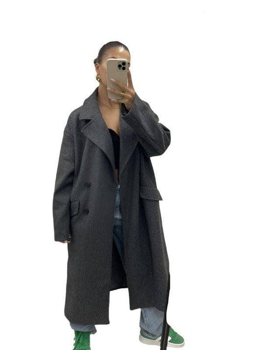 Pink Diamond JACKET Kalara Coat - Slate Grey