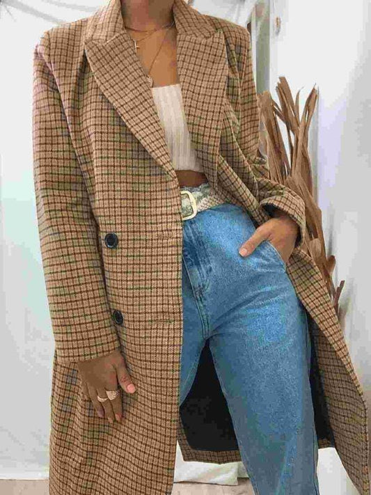 Pink Diamond JACKET Karina Check Coat