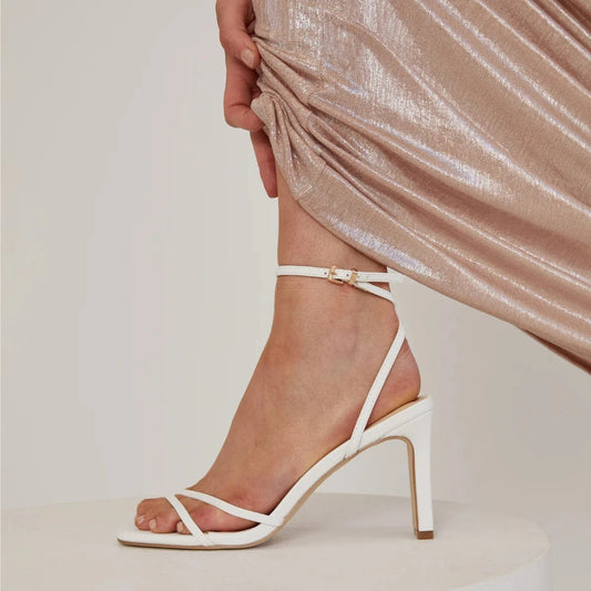 VERALI SHOES heels Kimmy Slim Strappy Heel White
