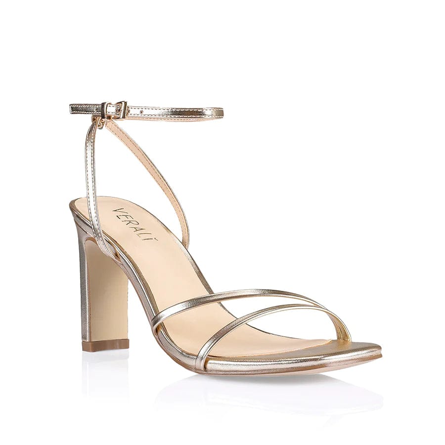 VERALI SHOES heels Kimmy Slim Strappy Heels- Champagne