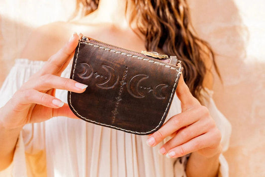 Hobo & Hatch leather bags La Lune Purse - Vintage Brown