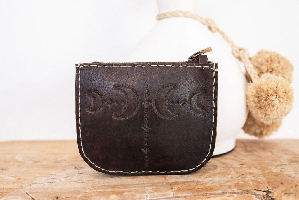 Hobo & Hatch leather bags La Lune Purse - Vintage Brown