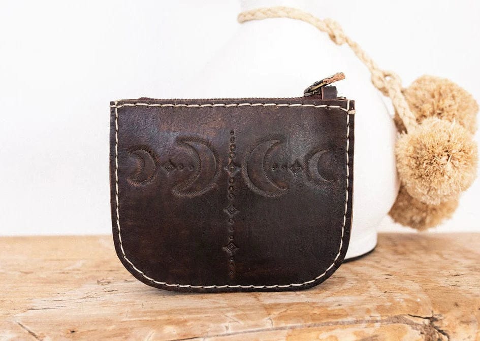 Hobo & Hatch leather bags La Lune Purse - Vintage Brown