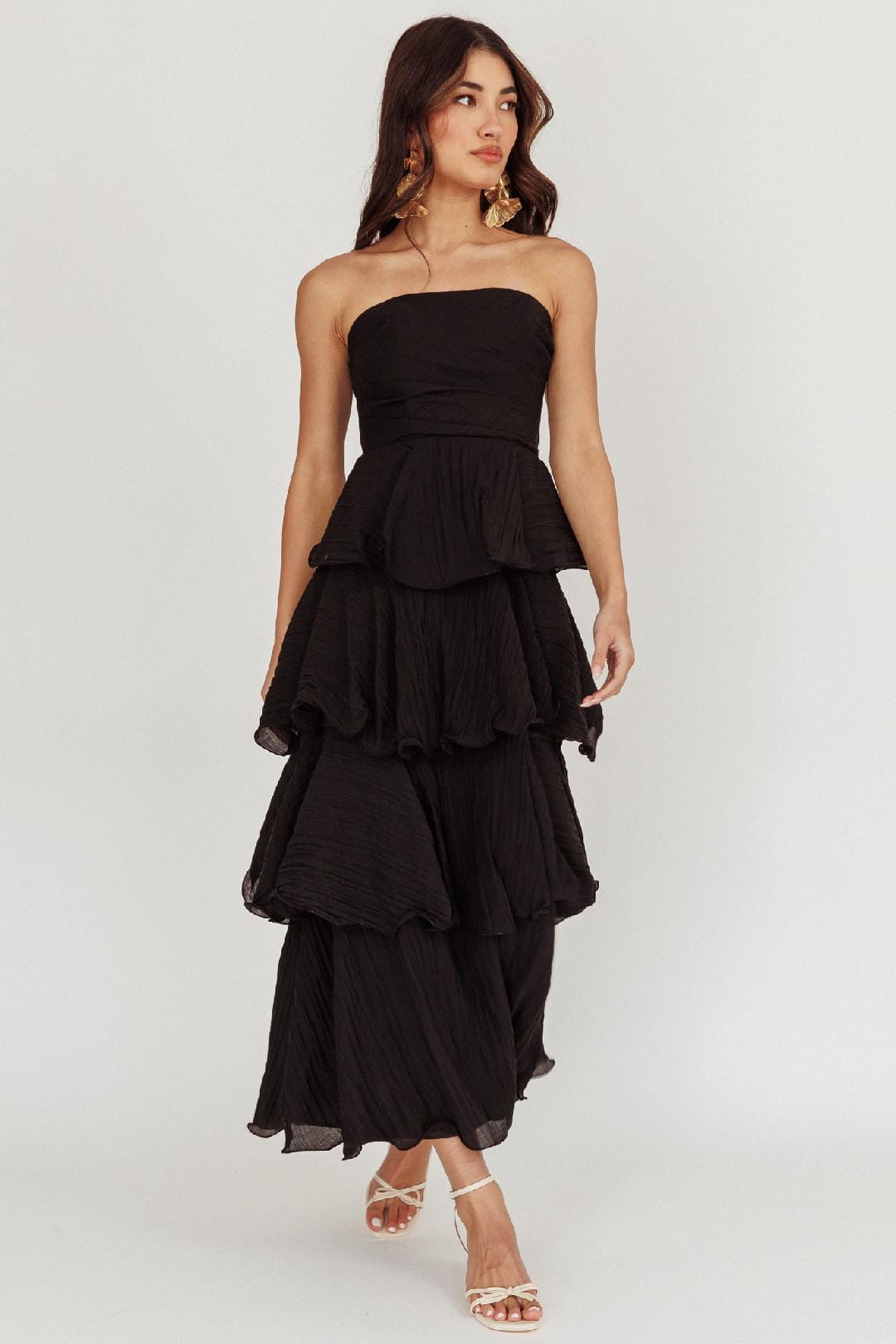 Saints & Secrets MAXI DRESS Layer Maxi - Black
