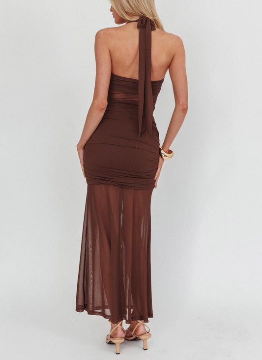 Saints & Secrets Dresses Lilah Choc Maxi