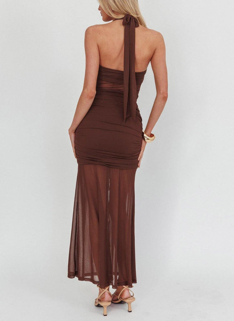 Saints & Secrets Dresses Lilah Choc Maxi