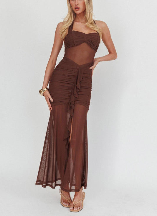 Saints & Secrets Dresses Lilah Choc Maxi