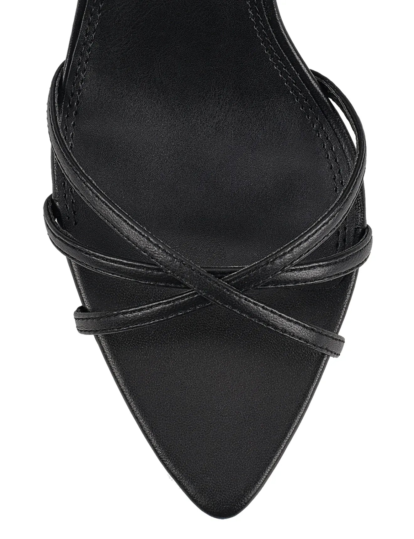 Siren Shoes shoes Maddison Point Toe Strappy Heels - Black