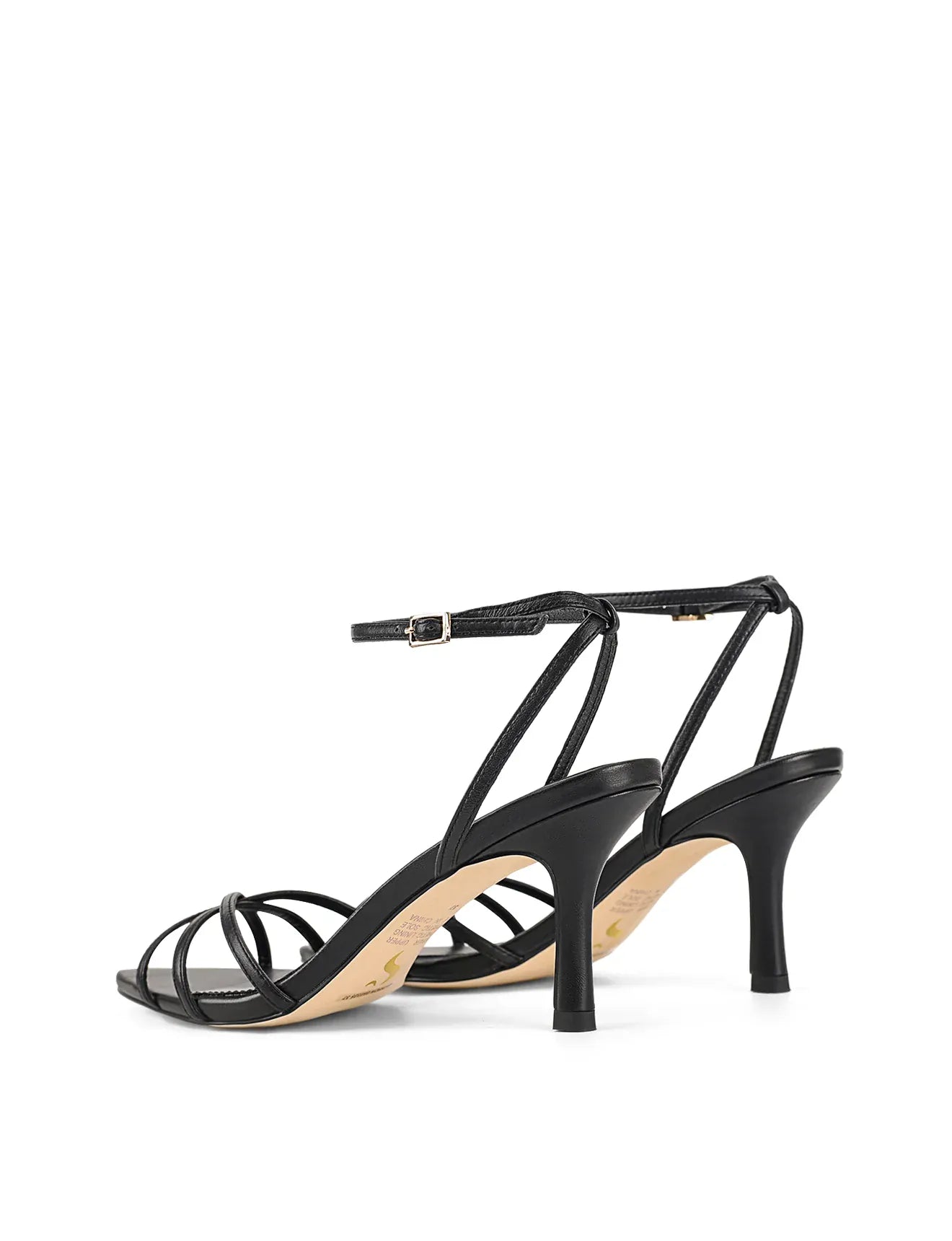 Siren Shoes shoes Maddison Point Toe Strappy Heels - Black