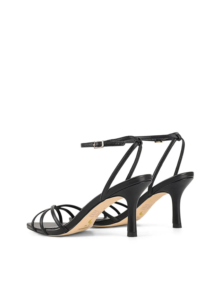 Siren Shoes shoes Maddison Point Toe Strappy Heels - Black