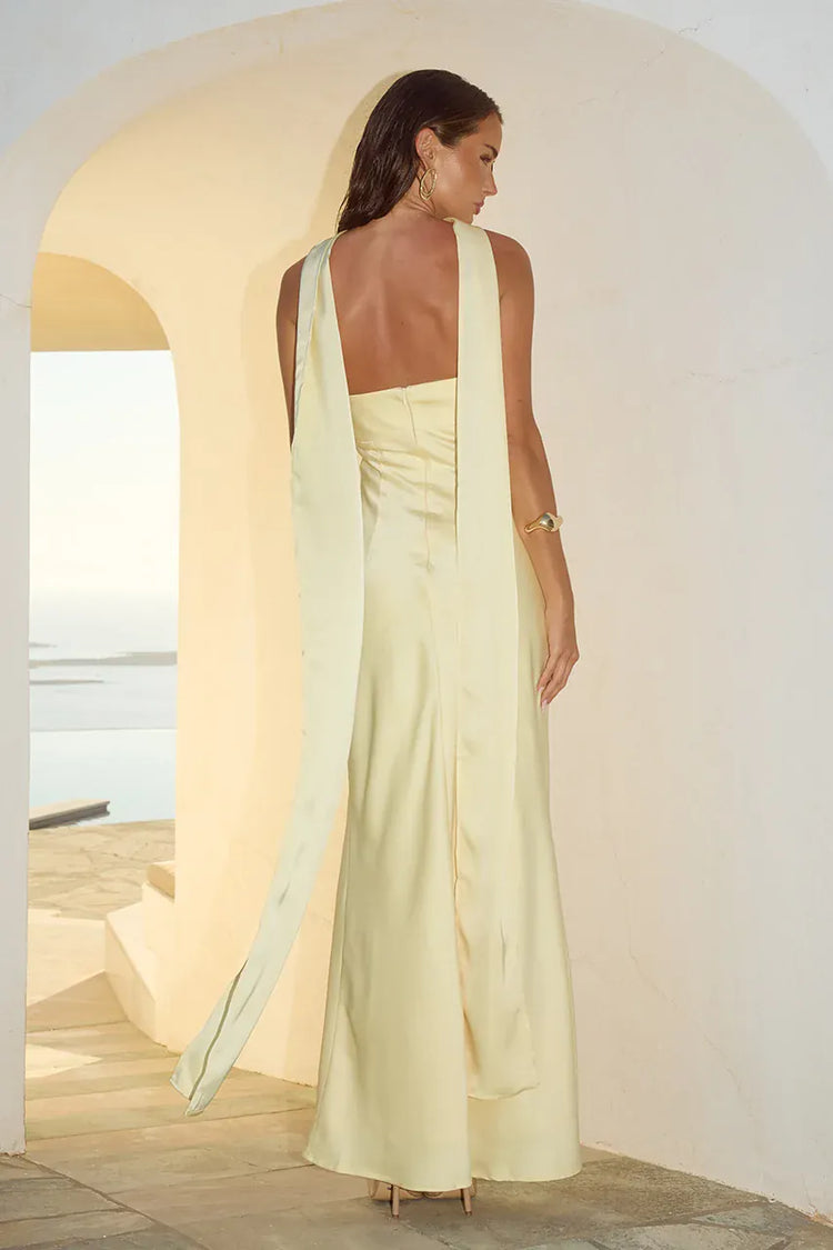 Runaway The Label formal dress MADELEINE STRAPLESS MAXI DRESS - BUTTERMILK