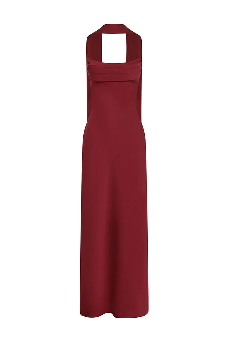 Runaway The Label formal dress Madeline Strapless Maxi - Cherry