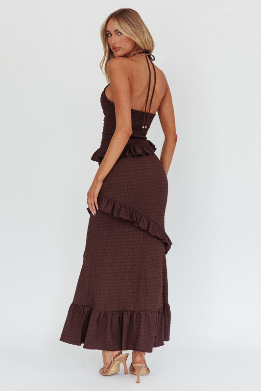 Indikah Maxi Dress Mali Dress Chocolate