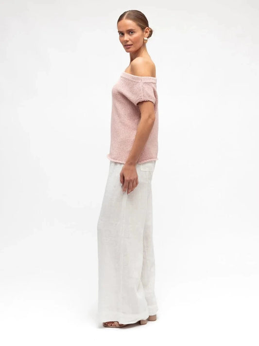 White Closet Top Mali Top - Blush