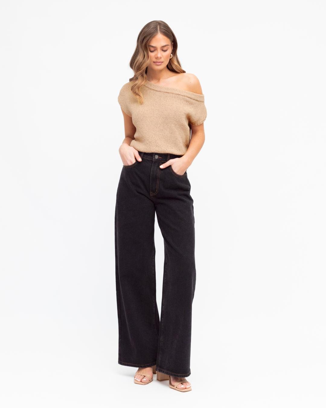 White Closet Top Mali Top - Natural