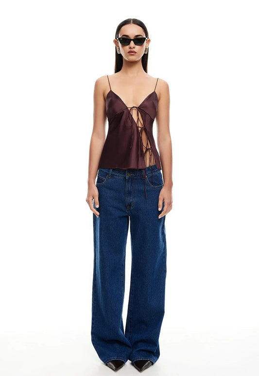 Lioness Shirts & Tops Mariah Cami - Garnet