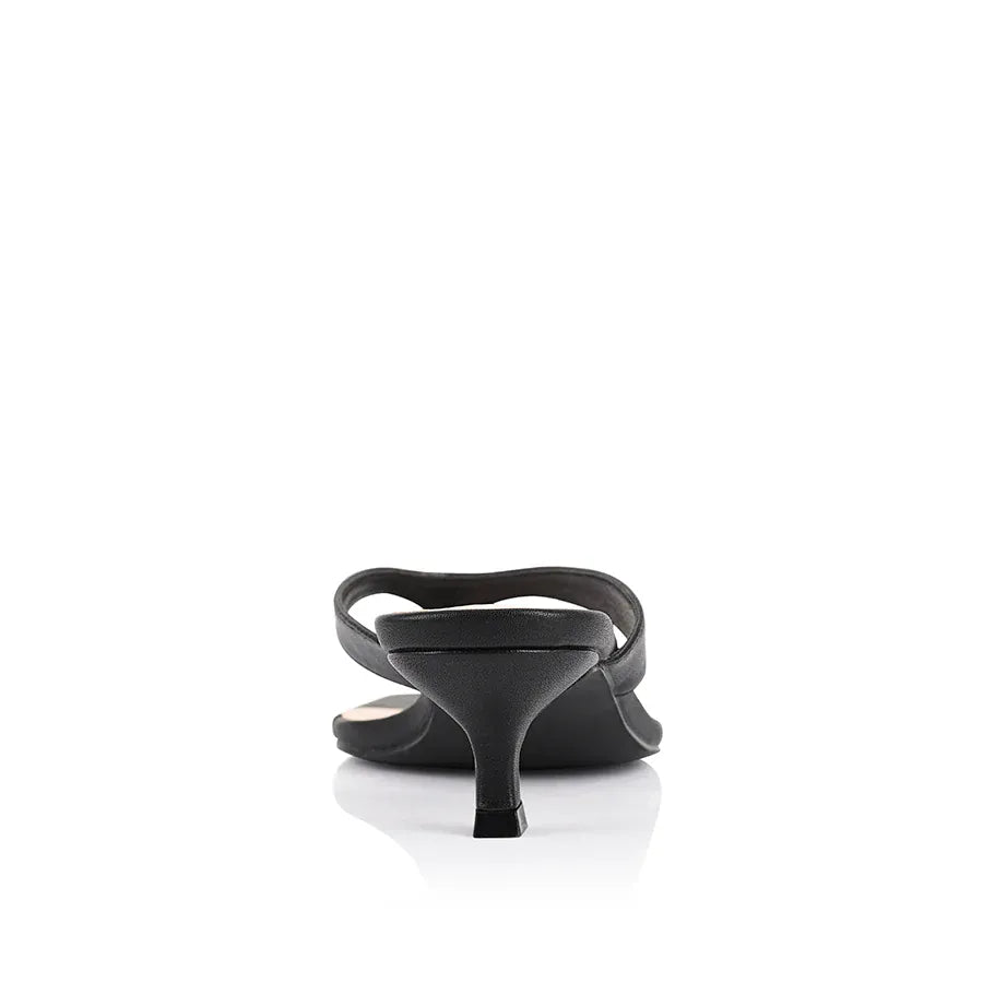 VERALI SHOES heels Martha Kitten Heel Thong - Black