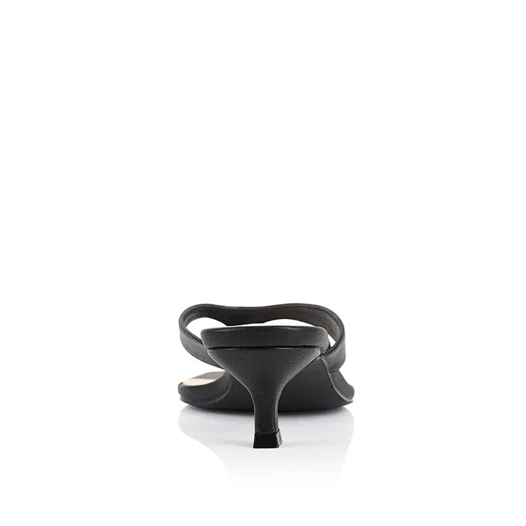 VERALI SHOES heels Martha Kitten Heel Thong - Black