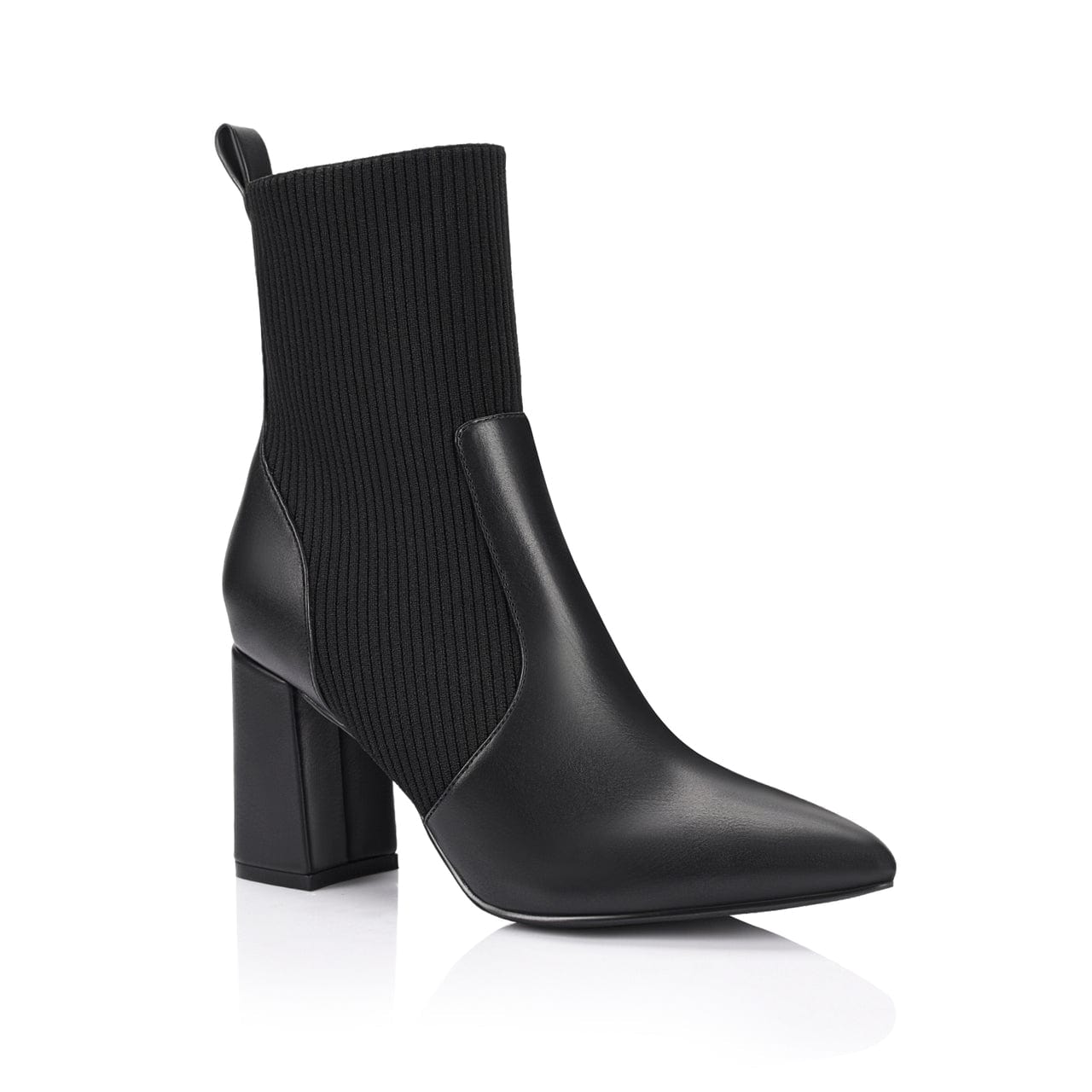 VERALI SHOES ankle boots Mayah Knit Ankle Boots - Black
