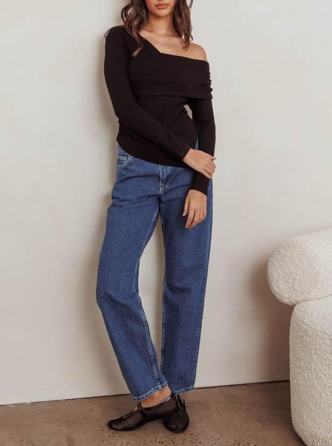 Indikah Top Menni Top - Black