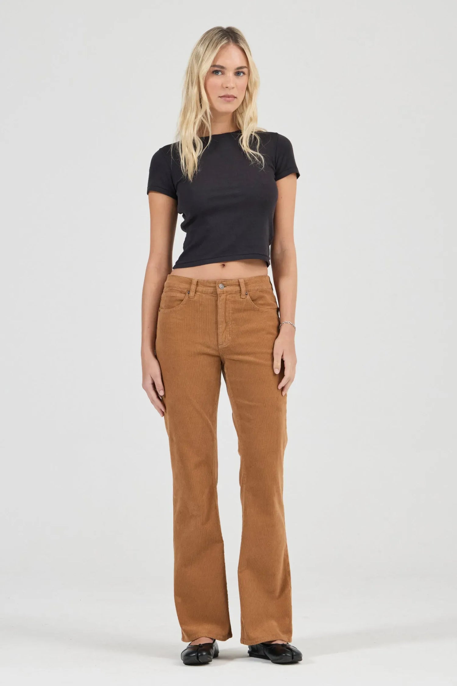 ROLLAS JEANS Flares Midtown Boot Jean - Caramel Cord