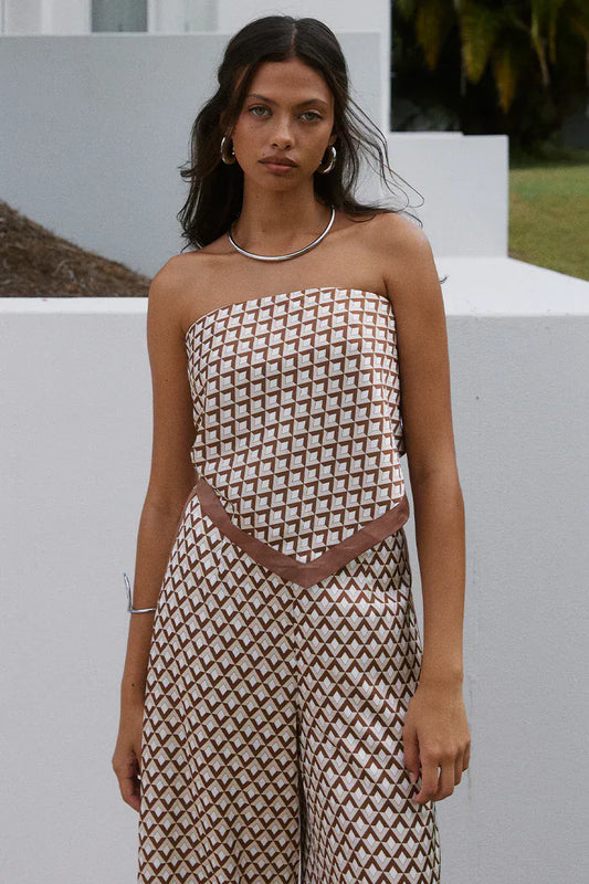 Seven Wonders scarf top Milani Scarf Top - Chocolate