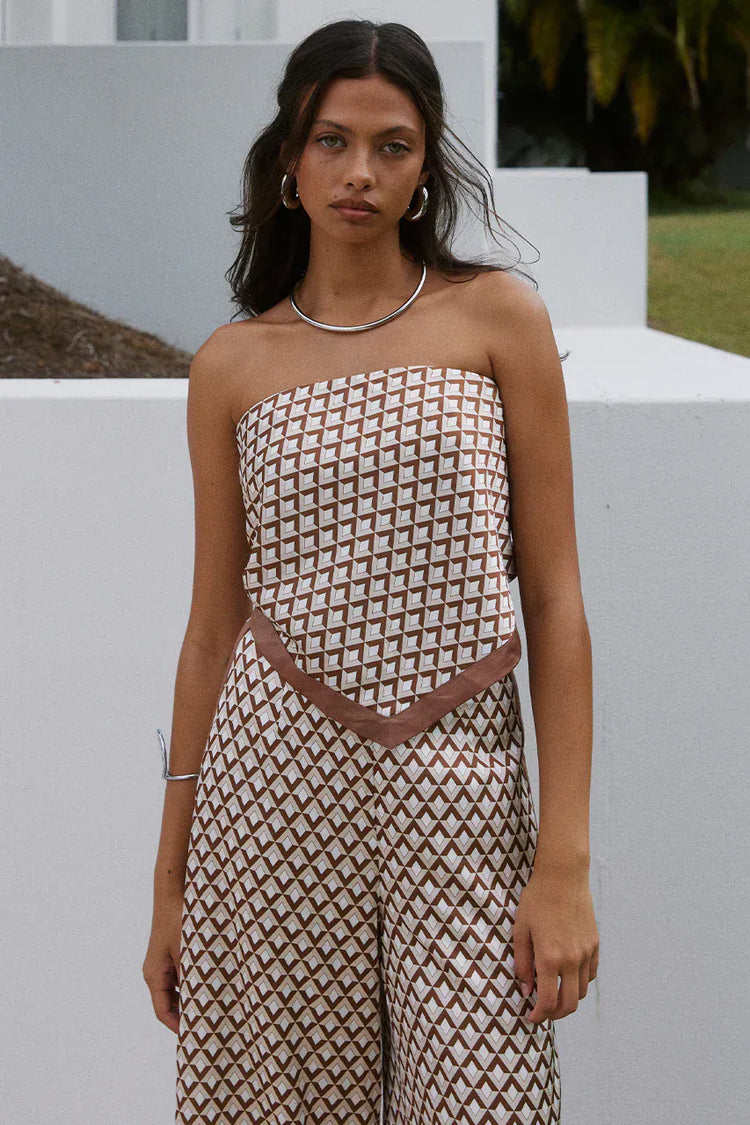 Seven Wonders scarf top Milani Scarf Top - Chocolate