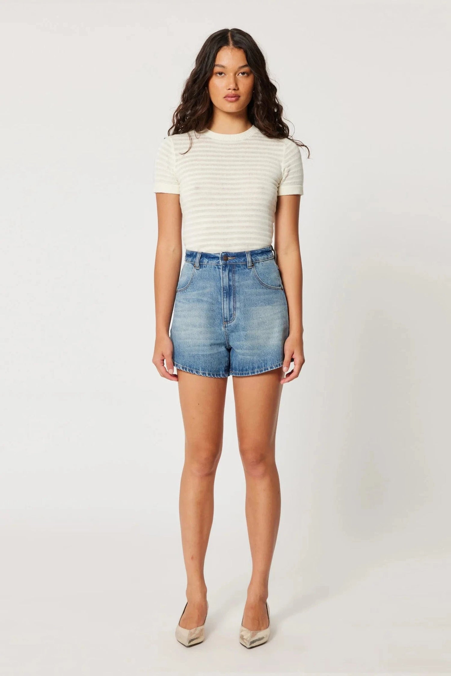 Rollas Jeans Shorts Mirage Short Misty Blue