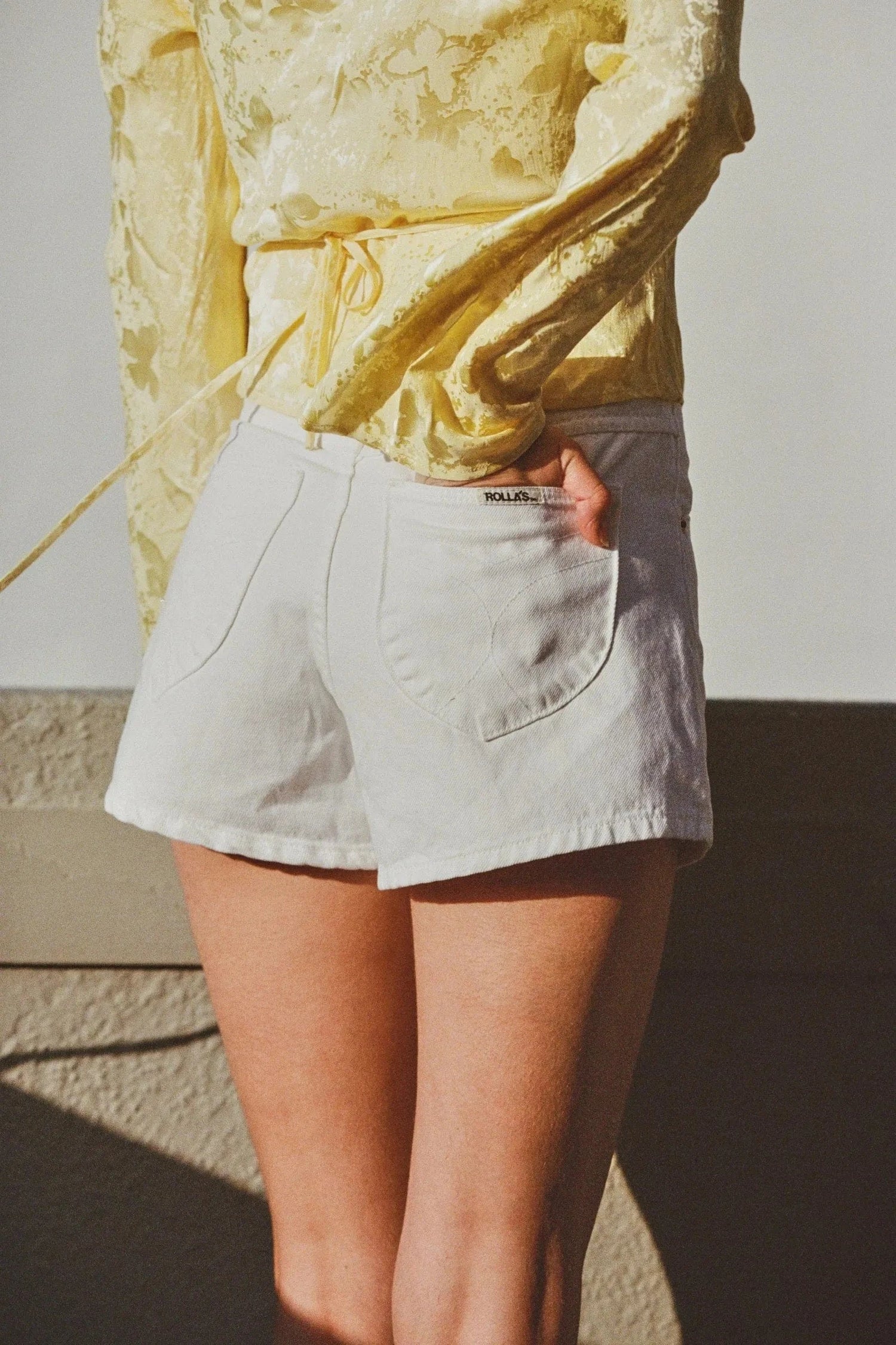 Rollas Jeans Shorts Mirage Short - Vintage White