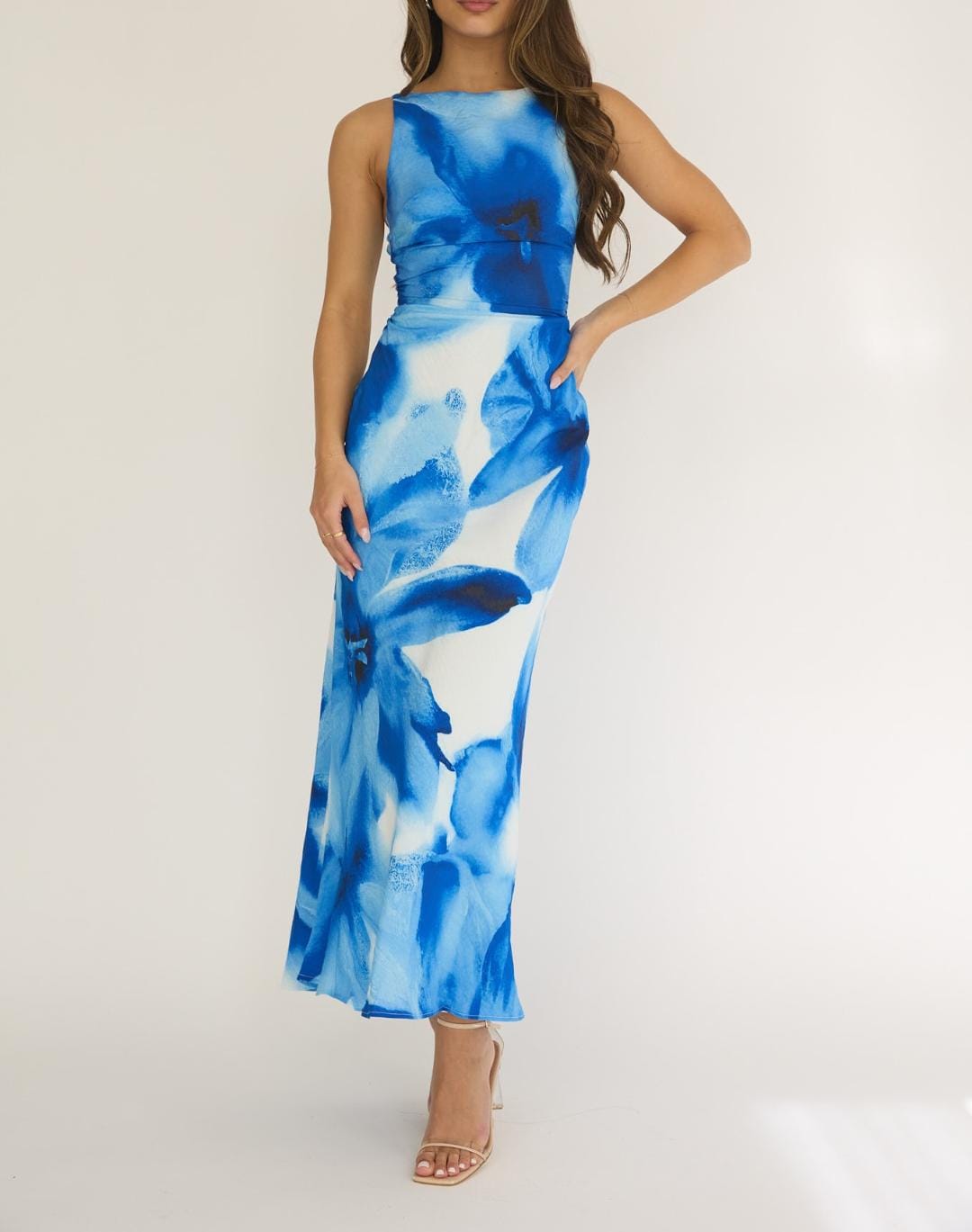 Angel Biba Maxi Dress Molly Dress - Blue