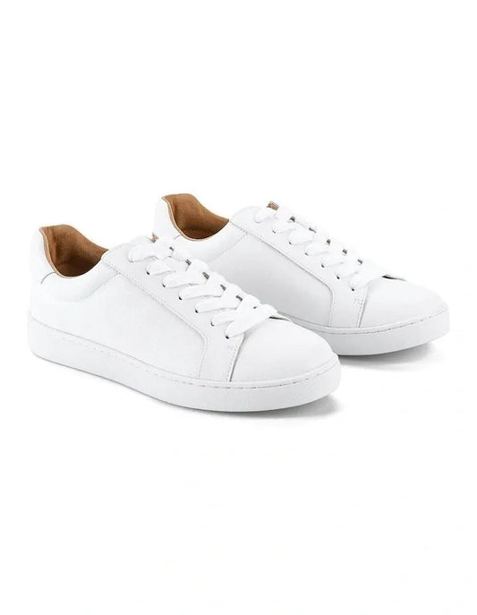 Siren Shoes shoes Monarch Leather Sneakers - White